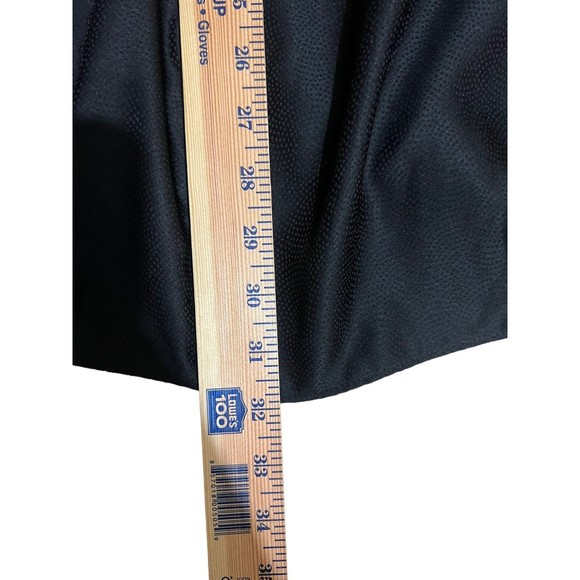 APT 9 Womens Size 1X Dressy Black Tie Short Sleeve Scoop Neck Blouse Lightweight - Picture 7 of 8